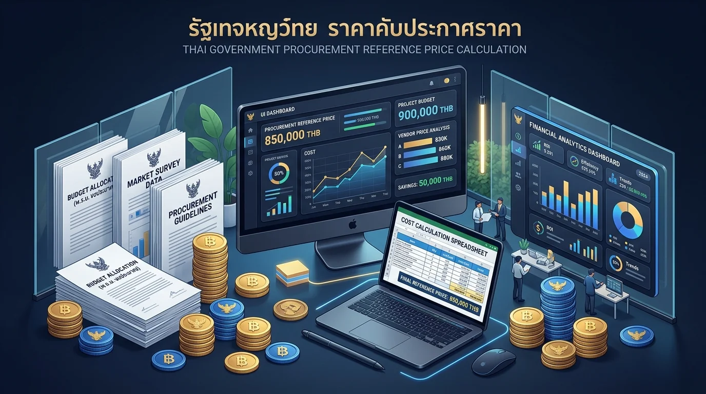 ภาพการจัดทำราคากลางพัสดุภาครัฐ สรุปหลักเกณฑ์การคำนวณและสืบราคาตามระเบียบกระทรวงการคลัง